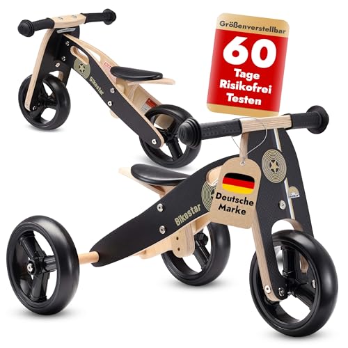 BIKESTAR Mini Laufrad 2 in 1 Schwarz