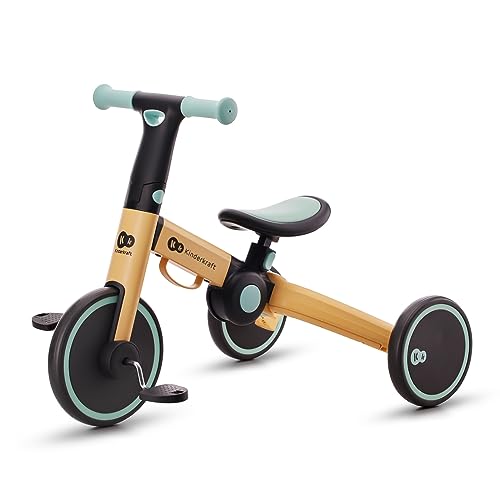 kk Kinderkraft 4TRIKE Dreirad 3 in 1 Gelb Blau