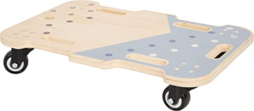 Small Foot Adventure Rollbrett für Kinder mit Haltegriffen und Umlenkrollen